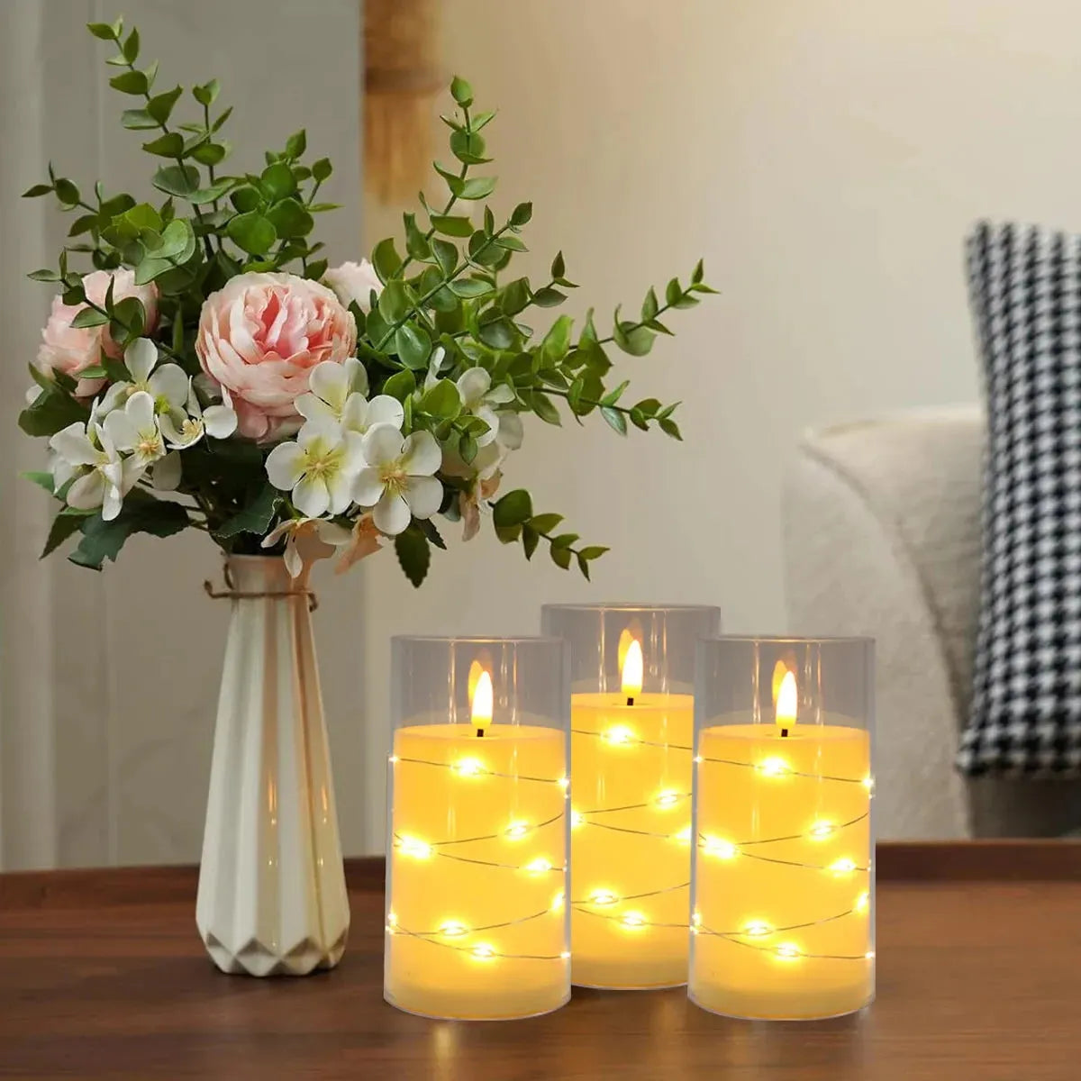 FestiveFlame Light - Elektroniska jul-LED-ljusflamma Carvallo