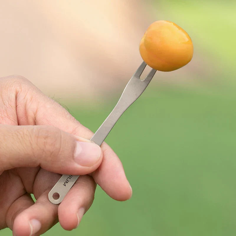 Carvallo Titan-fruktgafflar | Ultralätt & Återanvändbar | Dessert-, tårta- & salladsgaffel för camping, hem & gastronomi Carvallo