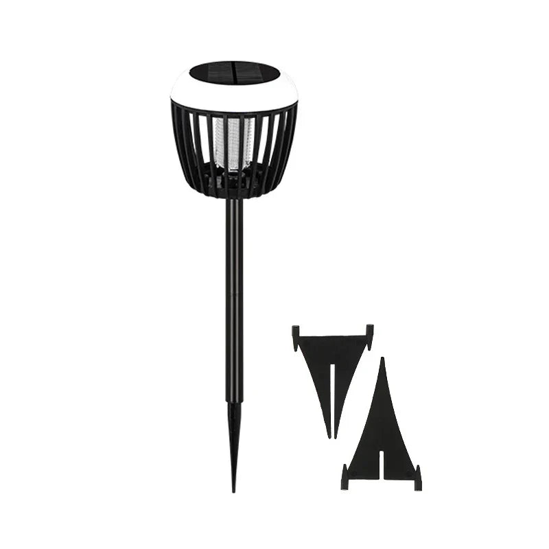 Carvallo Solar Insektslampa | Intelligent ljusstyrning | Myggavvisande med UV-ljus & högspänningsnät | För trädgård & camping Carvallo