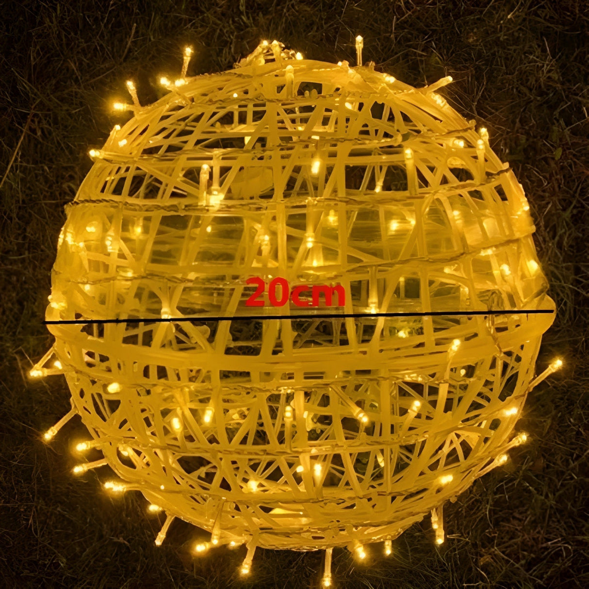 GoldenHaze Lights – LED-boll-ljusslinga för utomhus- och inredningdekoration Carvallo