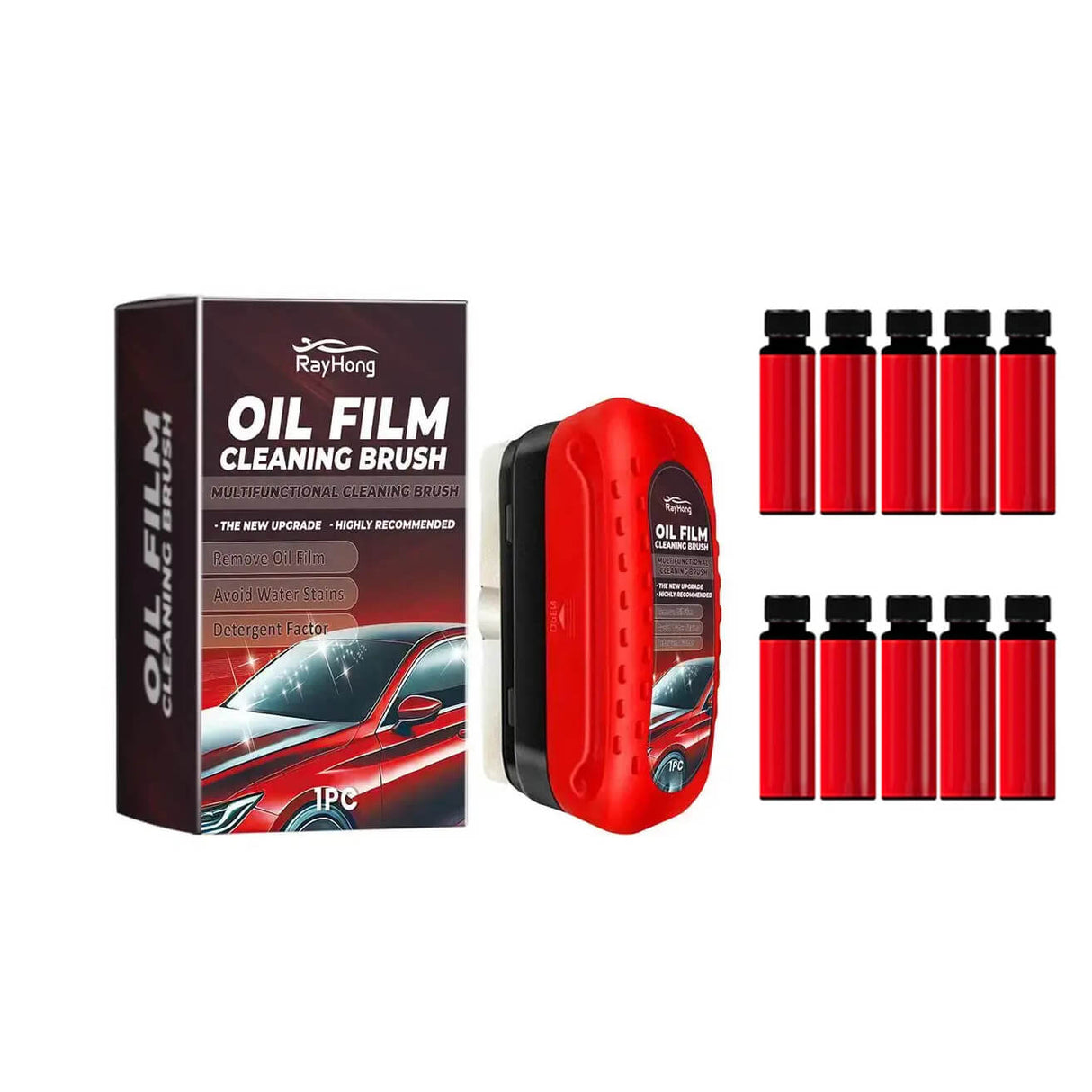 Smidig Glasrengörare - Perfekt Sikt för Bilens Vindrutor och Glasytor-Bil-BB-1x Glasrengörare 120ml + 10x100ml Påfyllning-Hemnix