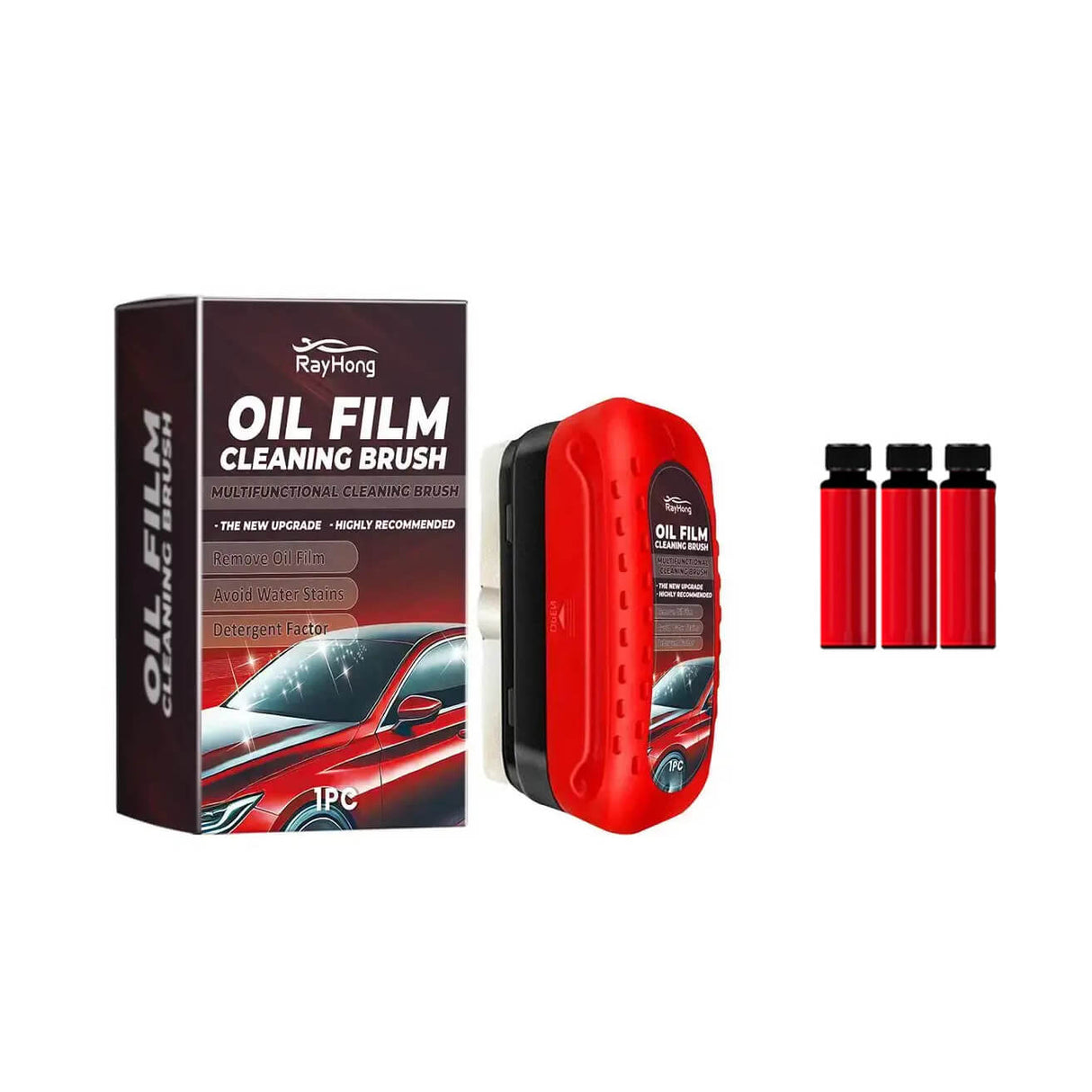 Smidig Glasrengörare - Perfekt Sikt för Bilens Vindrutor och Glasytor-Bil-BB-1x Glasrengörare 120ml + 3x100ml Påfyllning-Hemnix