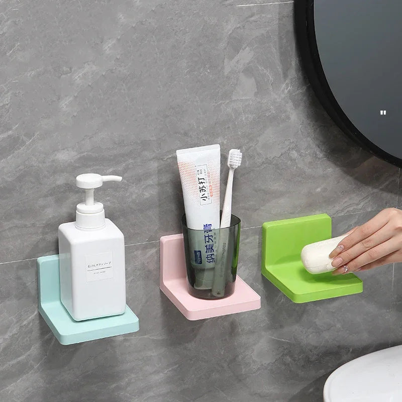 Carvallo FlexMount Vägghylla Multifunktionell | Självhäftande & Borfria | För Bad, Kök & Vardagsrum | Ideal för Tvål, Fjärrkontroll, Nycklar Carvallo