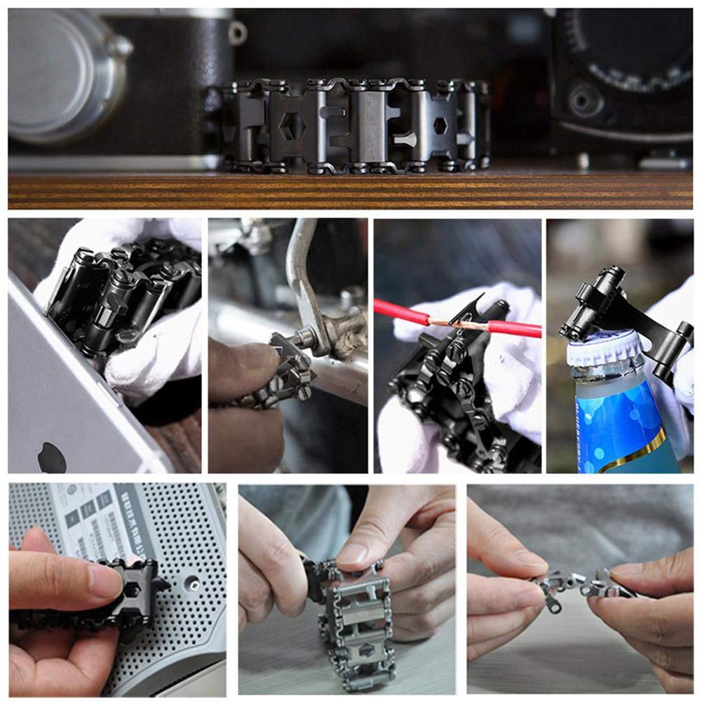 Multiverktygsarmband i rostfritt stål-Jewelry for men-bellasverige-Hemnix