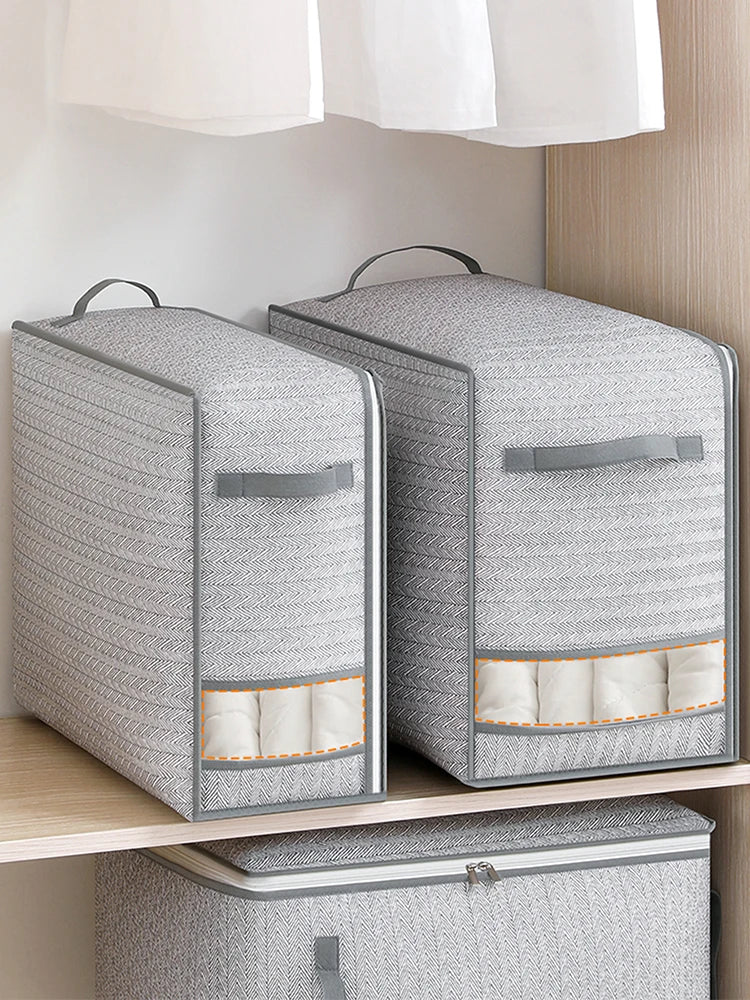 Carvallo Grau | Dammtät & Tvättbar | Rivtålig med Dragkedja | TexturaBox i 3 Storlekar Carvallo