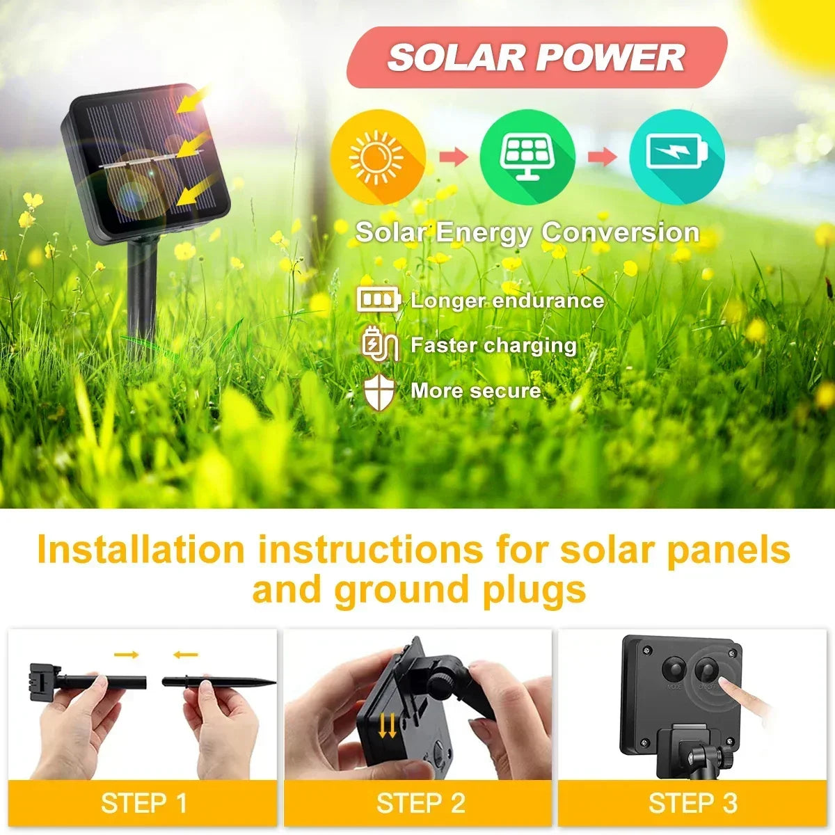 Carvallo DecoGlow Solrosenljus | 15/30 LEDs | Varmvit, Kallvit & Färgglad | 8 Ljuslägen | Väderbeständig & DIY-vänlig Carvallo