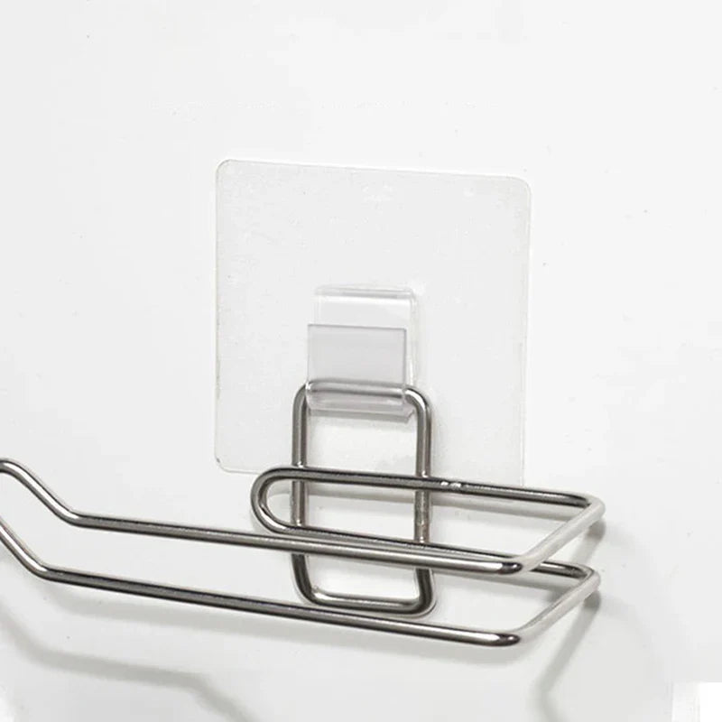 Carvallo Självklistrande Väggkrokar 10-pack | Transparent & Spårlös | Utan Borrning | 6×6cm Carvallo