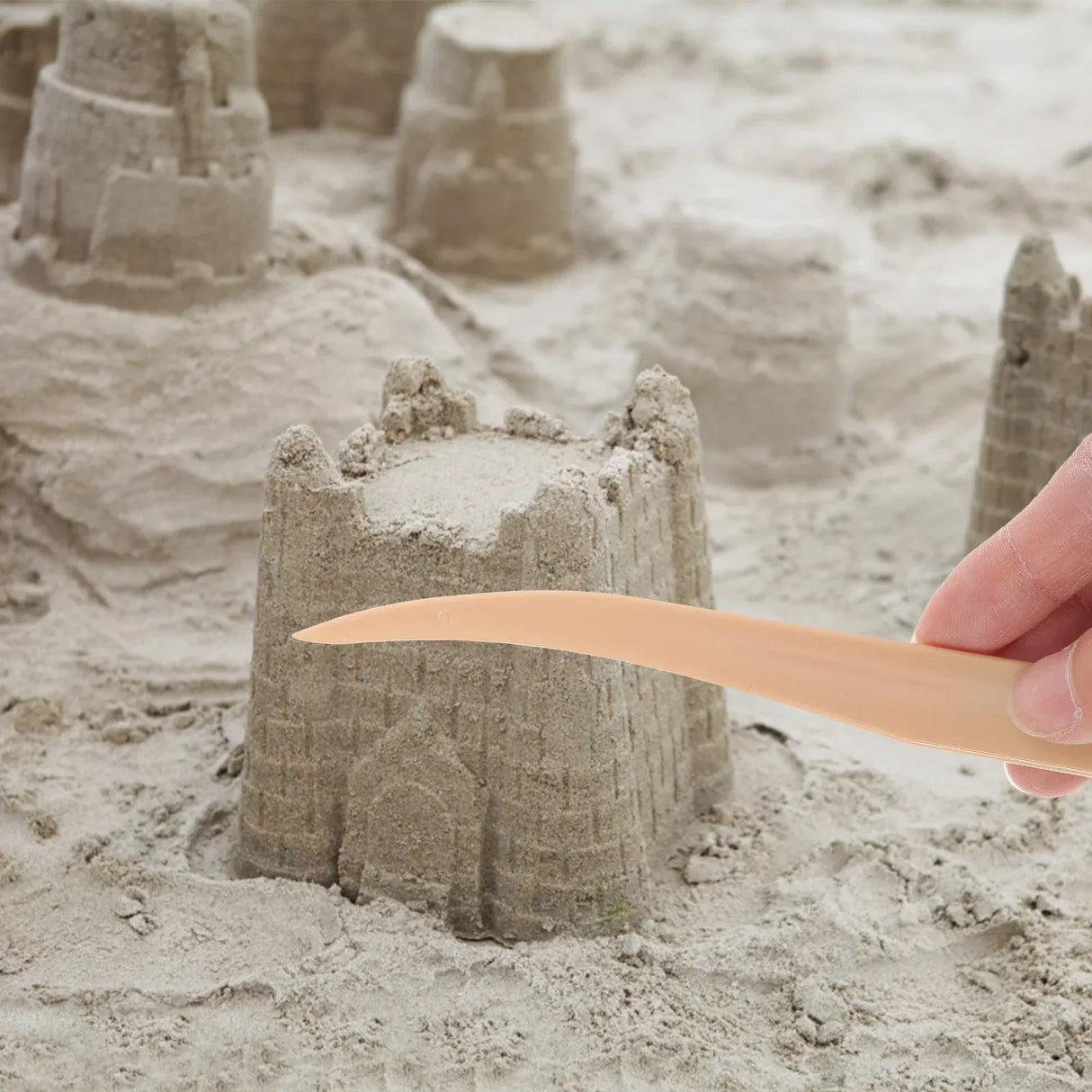 Carvallo Zen Trädgård Räfset | 7-delad | Mini Sandräfsa i plast | För borddekoration & meditation Carvallo