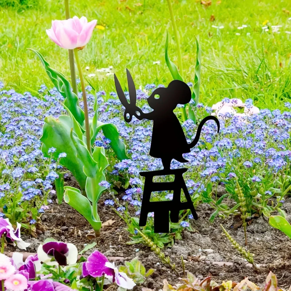 Carvallo FerroCharm | Klassisk metalldesign | Med jordspett | För trädgård, staket & terrass Carvallo