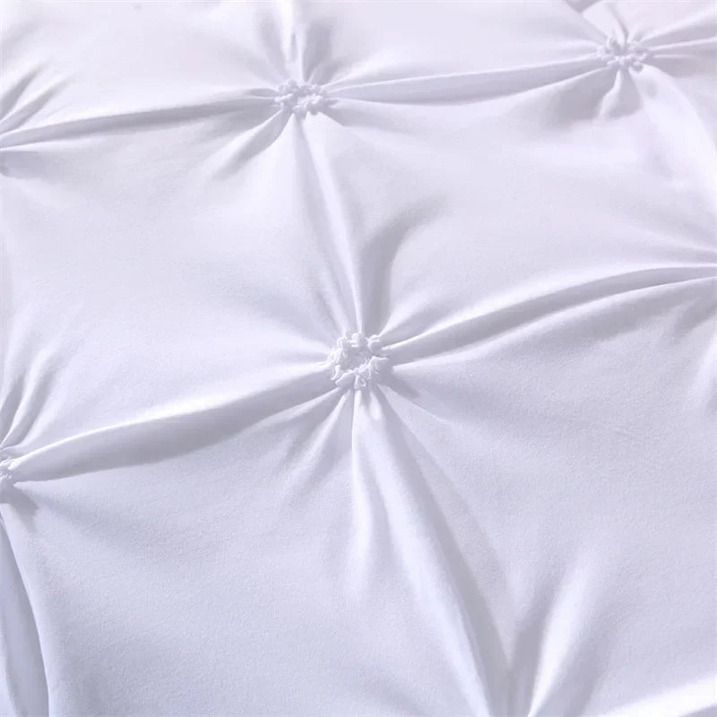 Carvallo – Pintuck Duvet Cover Set med Elegant Diamantstruktur Carvallo