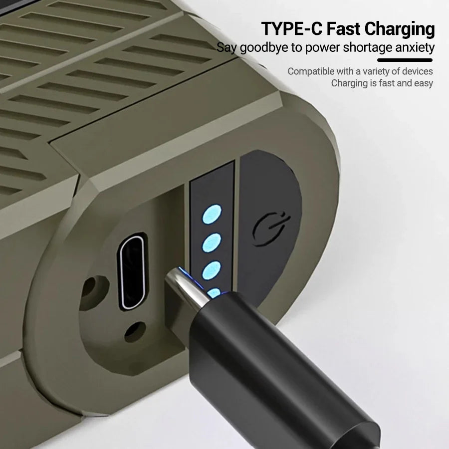 Carvallo Solaris Pro | Superljus & Fällbar | Magnetisk & Uppladdningsbar | Solar- & USB-drift Carvallo