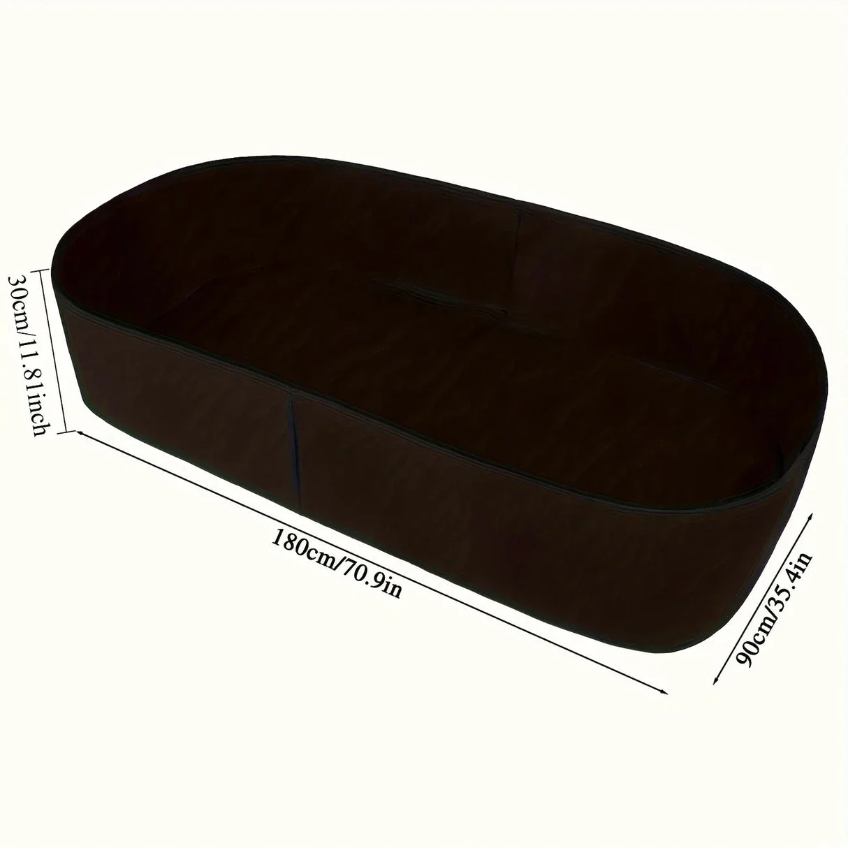 Carvallo FlexiBed Höjdplanteringspåse av ventilativt nonwoven-material | Rektangulär & upphöjd | För örter, blommor & grönsaker | Återanvändbar Carvallo