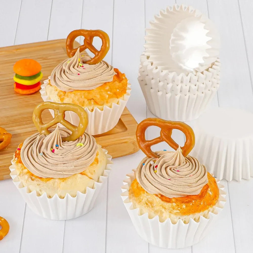 Carvallo Pappersformar BakePure 200-set | Non-stick & Fritts | För muffins & cupcakes | Ugns- & mikrovågssäker | Livsmedelsäkert Carvallo