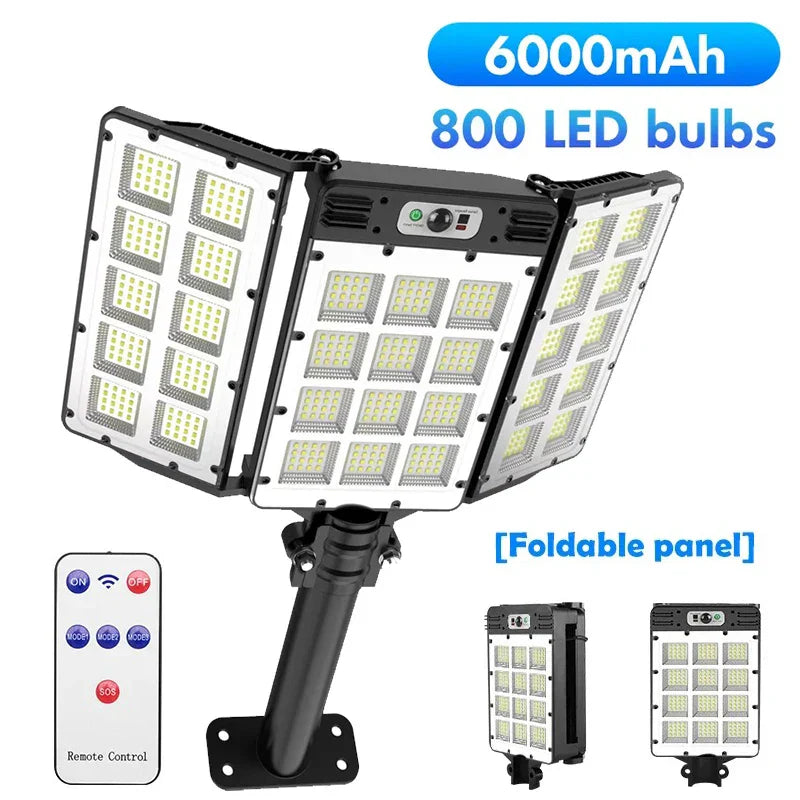 Carvallo Vägglampa LumiSeca | 800 LEDs Superljus | Med Rörelsesensor | 3 Ljuslägen | Vattentät för Trädgård & Utomhus Carvallo