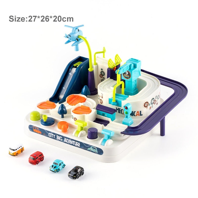 Bil Äventyr Race Track leksak-Kids-Hemnix-C 27x26x20cm 4Bil-Hemnix