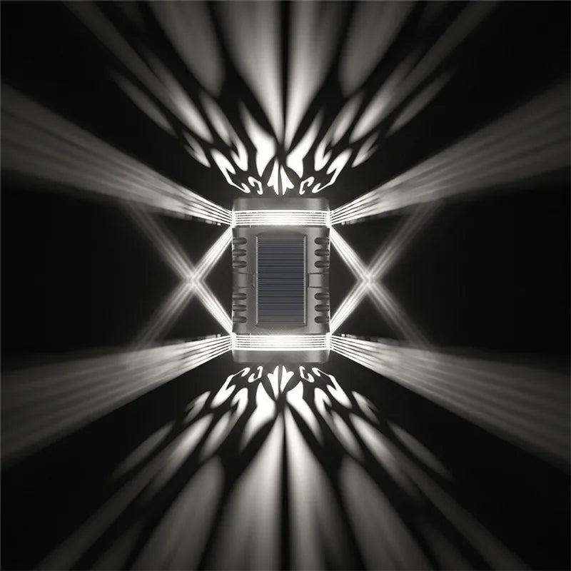 Solarlampa med intelligent ljusstyrning – Utomhusvägglampa med automatisk nattdetektering Carvallo