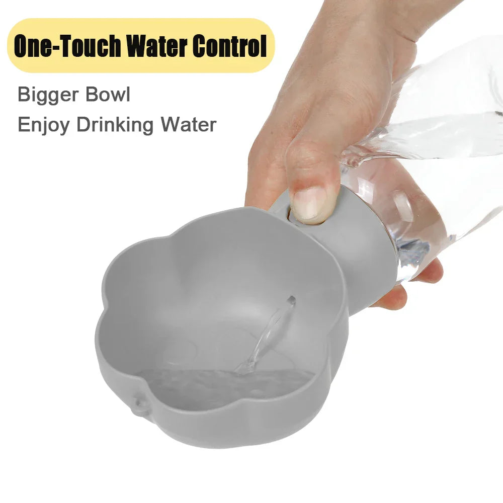 Carvallo DuoBottle | 2-i-1 hunddryckflaska & foderförvaring | Läckagesäker & bärbar | För på språng, promenader & resor Carvallo