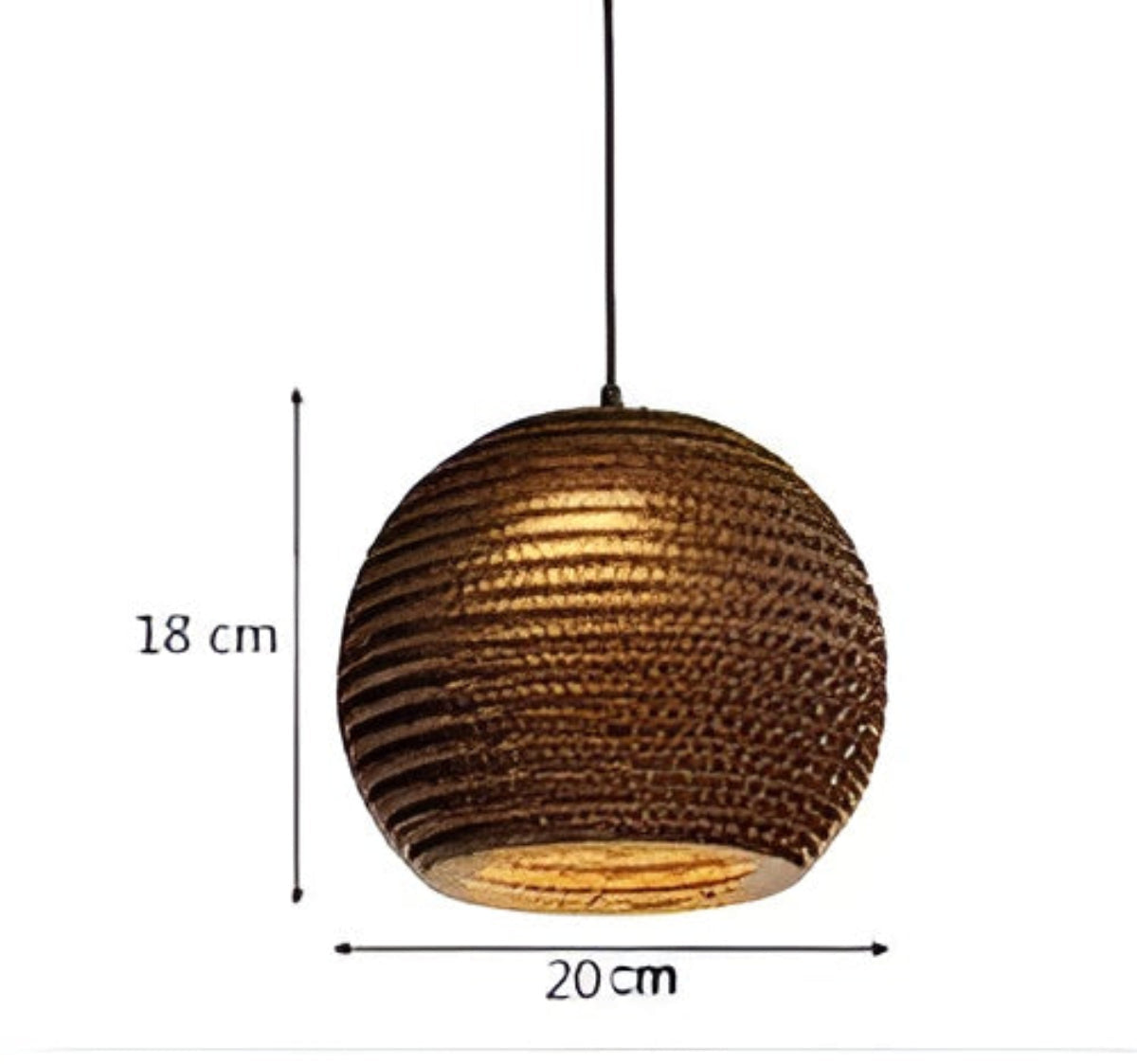 ShadowFlare Light – Dekorativ Metall Pendellampa Carvallo