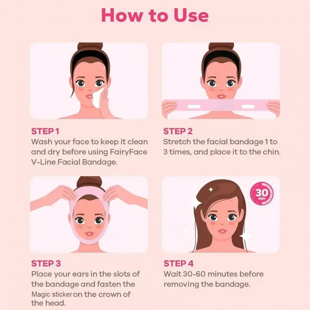 Carvallo V-Line Ansiktsband | Dubbelhaka-reduktion & Hudsstramning | Återanvändbar & Andningsbar | För Damer & Herrar Carvallo