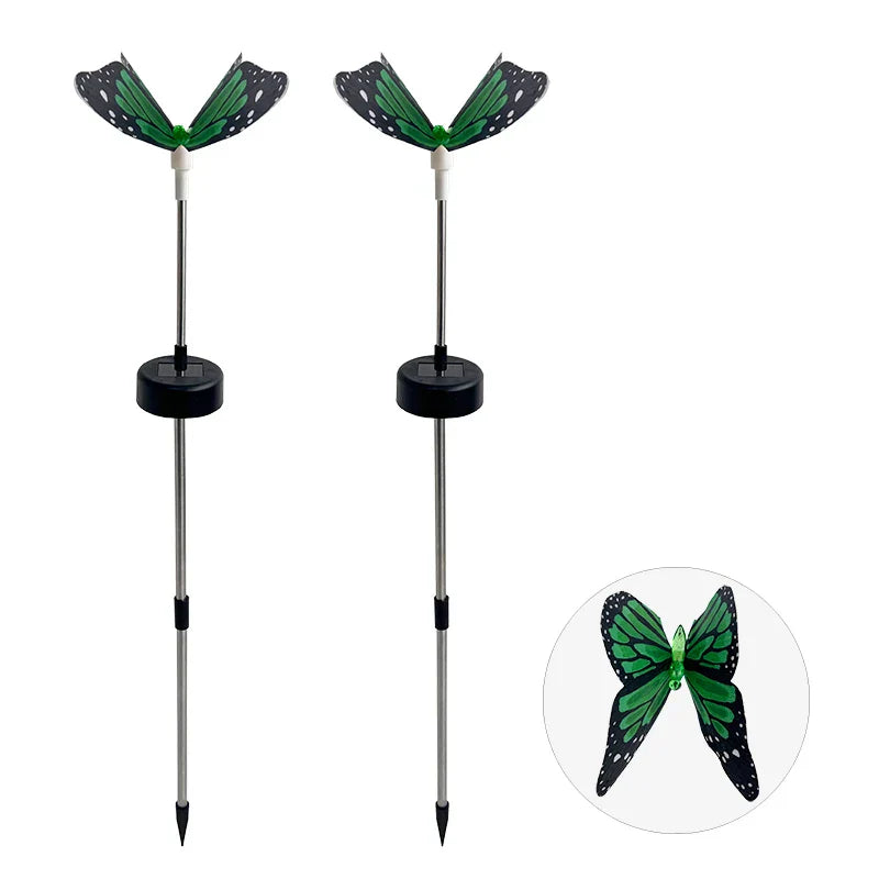Carvallo Solar-fjärilsbelysning 2-pack | Färgglad & Stämningsfull | För trädgård, balkong, fester & bröllop Carvallo
