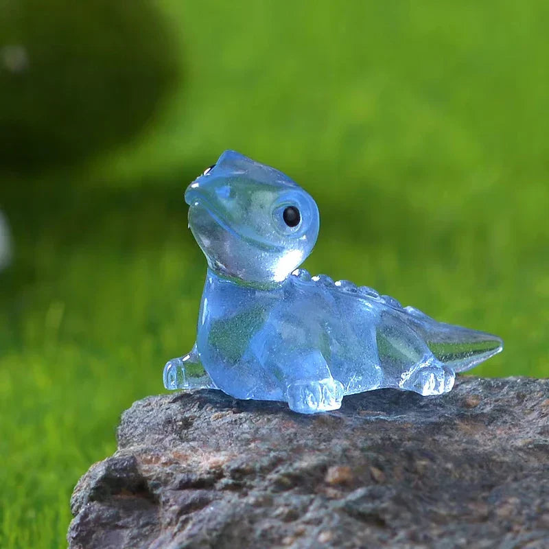 Carvallo Glow Lizard Set | 10-pack Luminescent Mini Lizards | Resin Figures for Terrarium, Fairy Garden & DIY Decor Carvallo