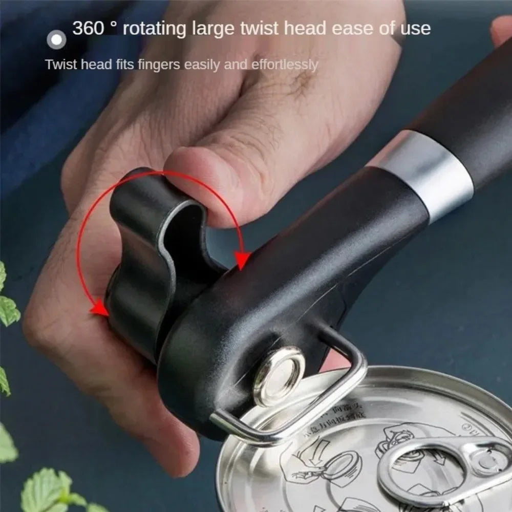 Carvallo Multifunktionell Burköppnare Rostfritt stål | Sidklippare med slät kant | Säker & ergonomisk | 22 × 6 cm Carvallo