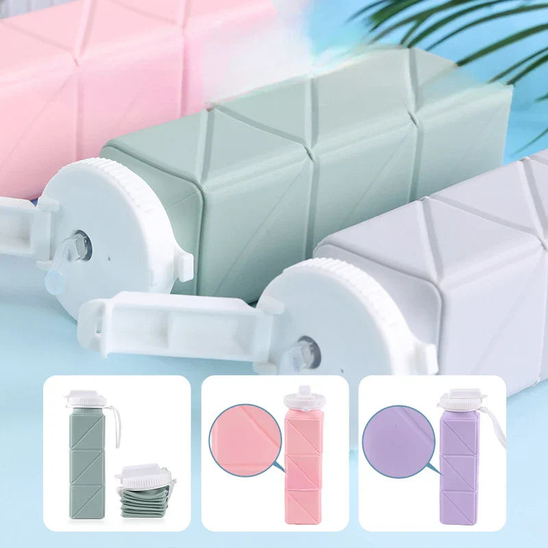 Praktisk Fällbar Silikonflaska För På Språng Carvallo