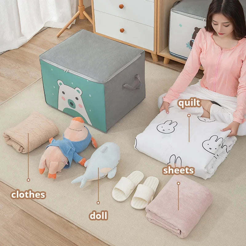 Carvallo SpaceNest FlexBag | Fällbar & Dammtät | Förstärkta handtag & Dragkedja Carvallo