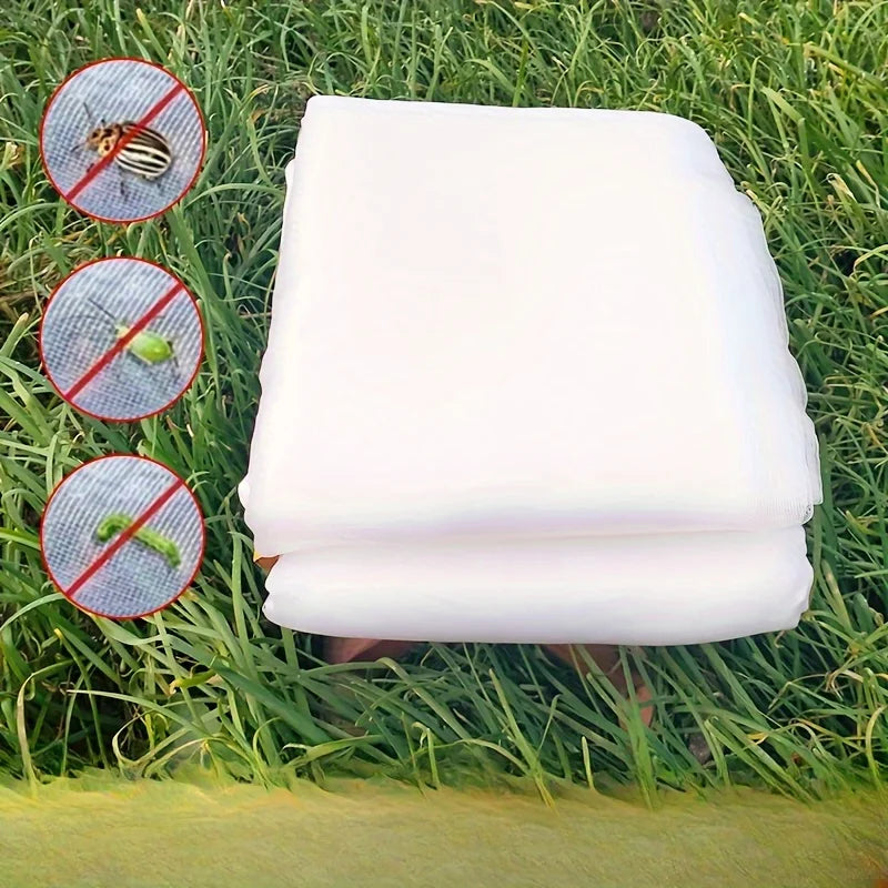 Carvallo Premium Skyddsnät | Finmaskigt mot insekter och fåglar | 2,5 × 5 m Täckt för frukter, grönsaker och växter – Vit Carvallo