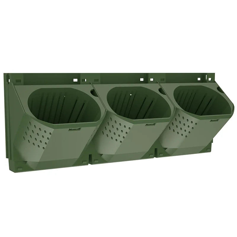 Carvallo WallBox Vertikal väggplanteringslåda av plast | 38×14×15 cm | För väggväxter & grönska | Modulsystem Carvallo