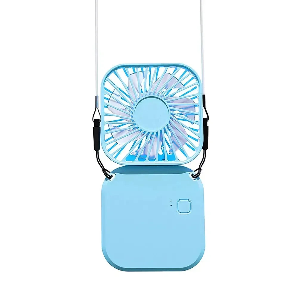 Carvallo-Ventilator AirFlip | 3-i-1 Hand-, Bord- & Halsventilator | USB-laddning | Tyst & Fällbar | 14,9×7×2 cm Carvallo