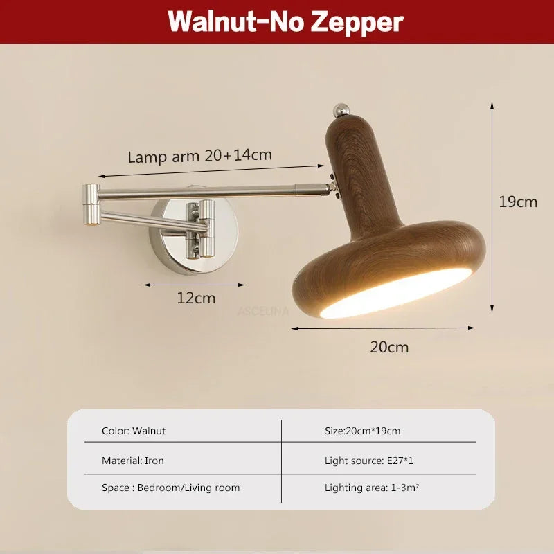 LichtSwing - Minimalistisk LED Vägglampa för Sovrum och Vardagsrum Carvallo