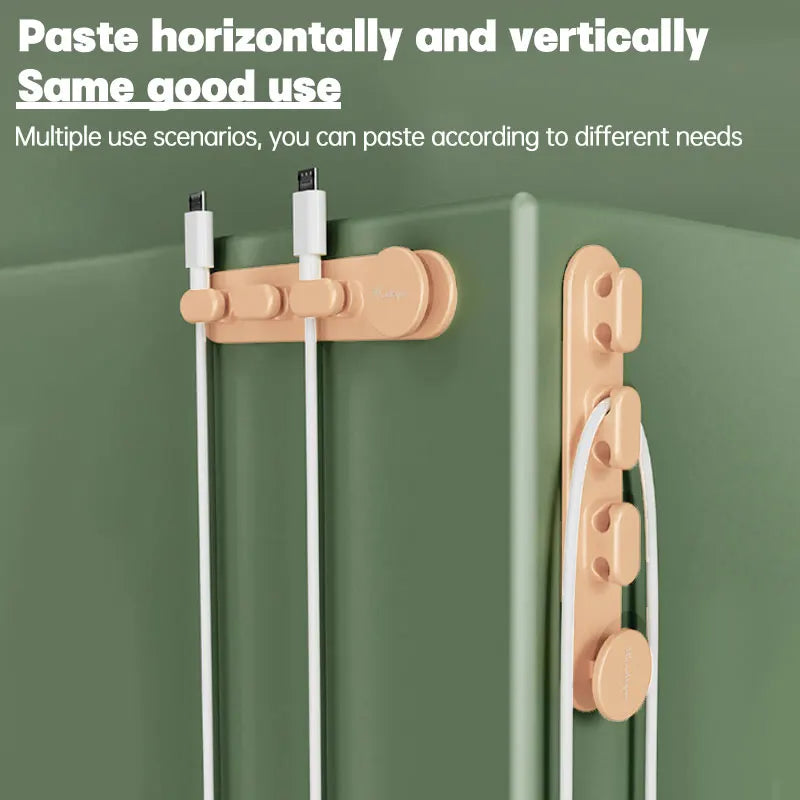 Carvallo ClipLine Set Självhäftande Kabelklipp | Kabelhantering för skrivbord, kontor & hem Carvallo