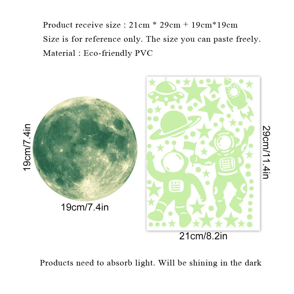 Stjärnhimmel Dekoration - Ljus-i-mörker Väggdekor Carvallo