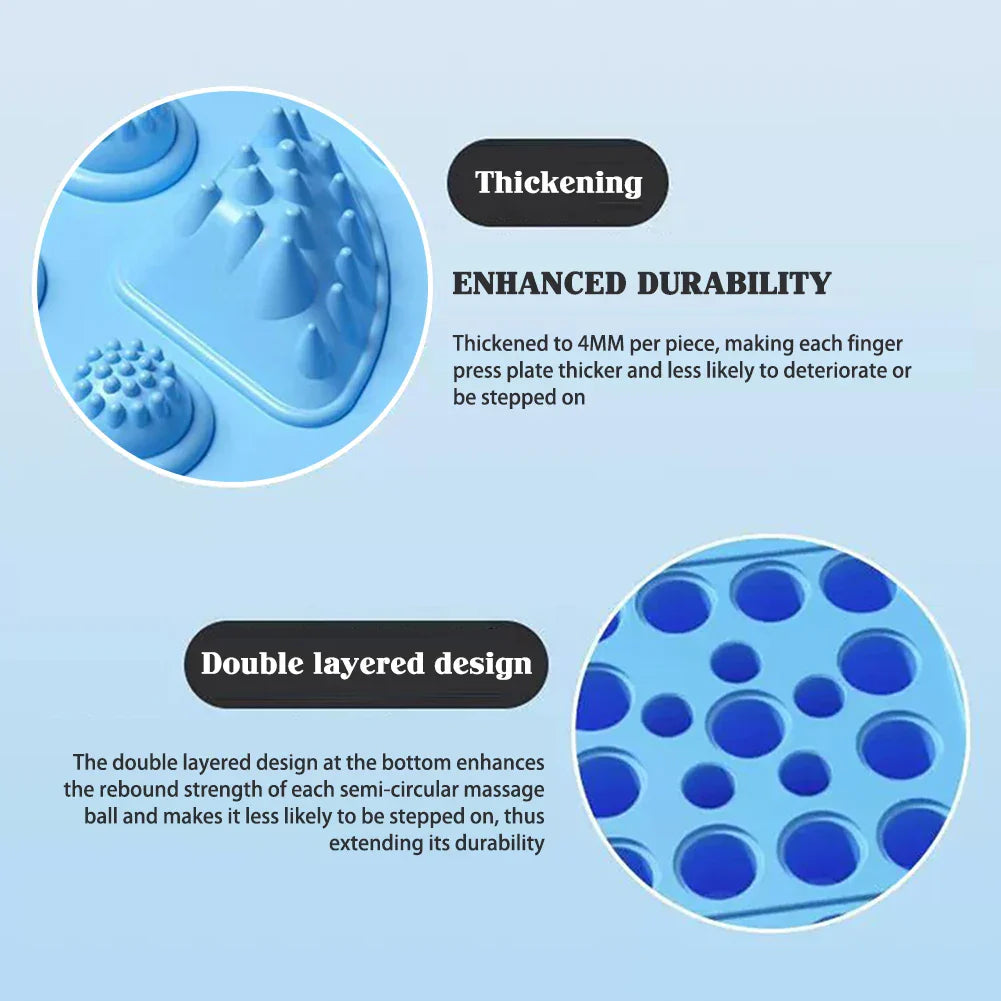 Carvallo StepBalance fotmassage akupressur fotmassage-matta 35 cm | Magnetisk & Bärbar | För avkoppling & muskelstimulering | 1 eller 2 stycken Carvallo