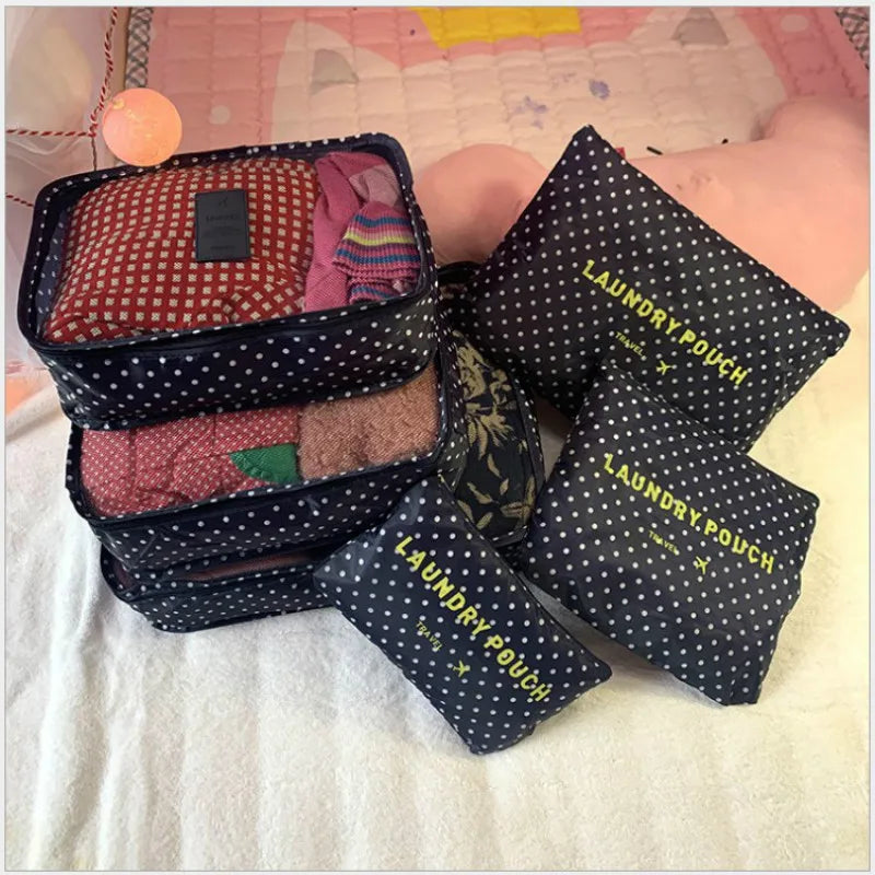 Carvallo Packwürfel Set | 6-delat | Vattentät & Extra Volym | Resväska Organizer för Herrar Carvallo