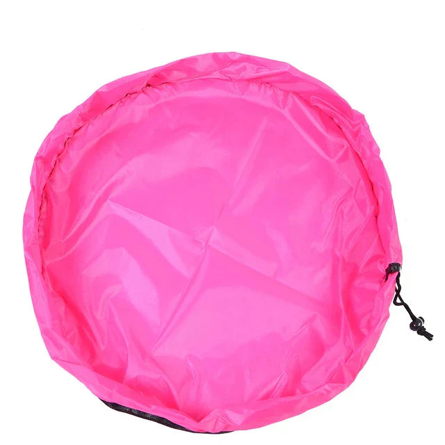 Carvallo leksaksförvaringsmatta för barn | 2-i-1 lekteppe & förvaringsväska | Robust Oxford-material | Ø 150 cm Carvallo