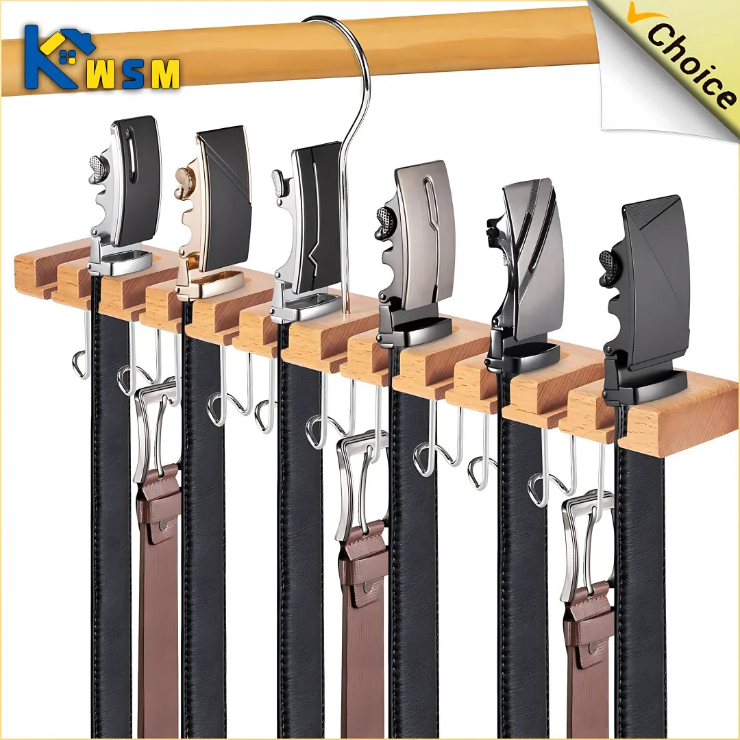 Carvallo bälte- & sjalhållare | Svängbar & Multifunktionell | Platsbesparande garderobsorganisation Carvallo