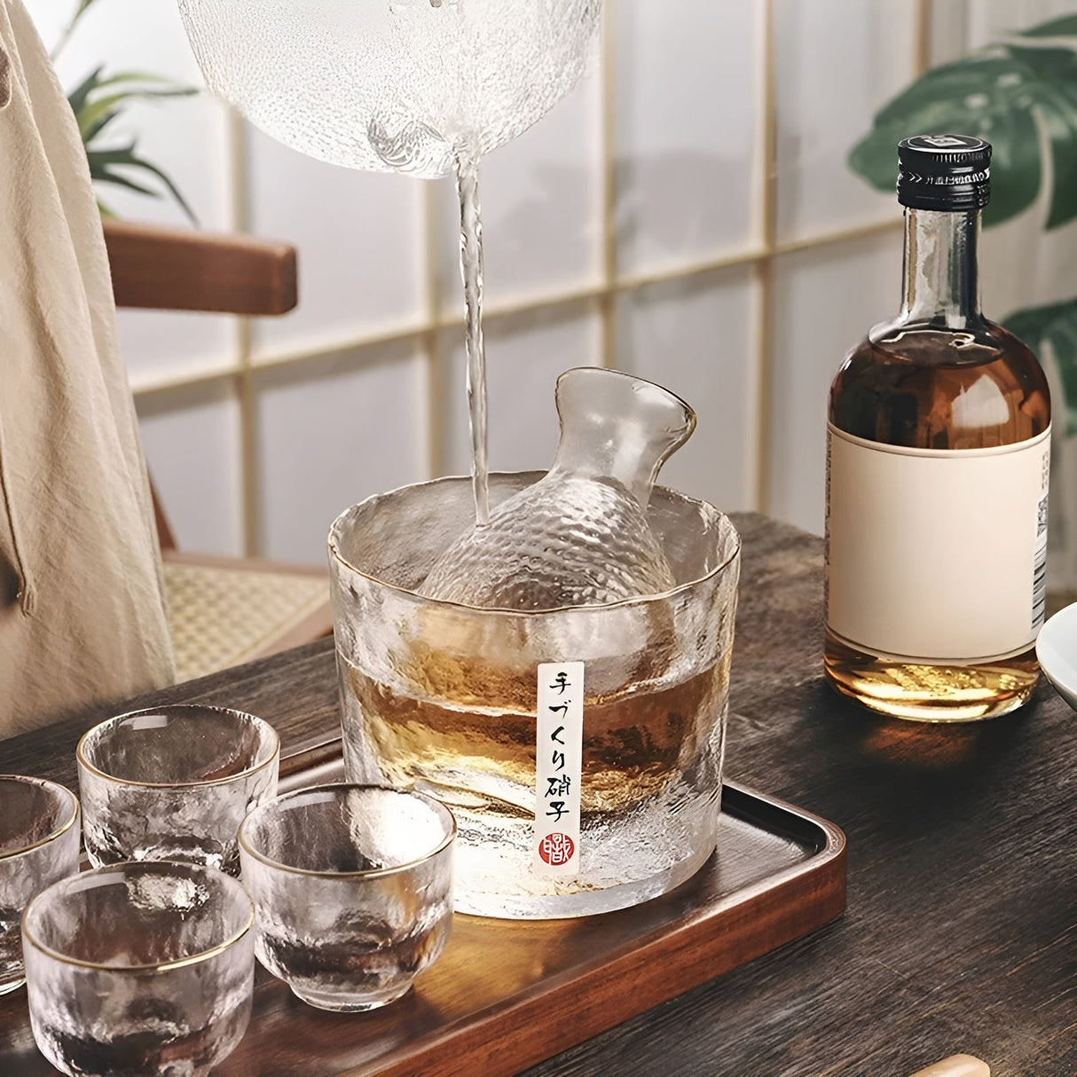 Japanskt glas-set – Elegant sake- & whisky-set | Perfekt för bar & hem Carvallo