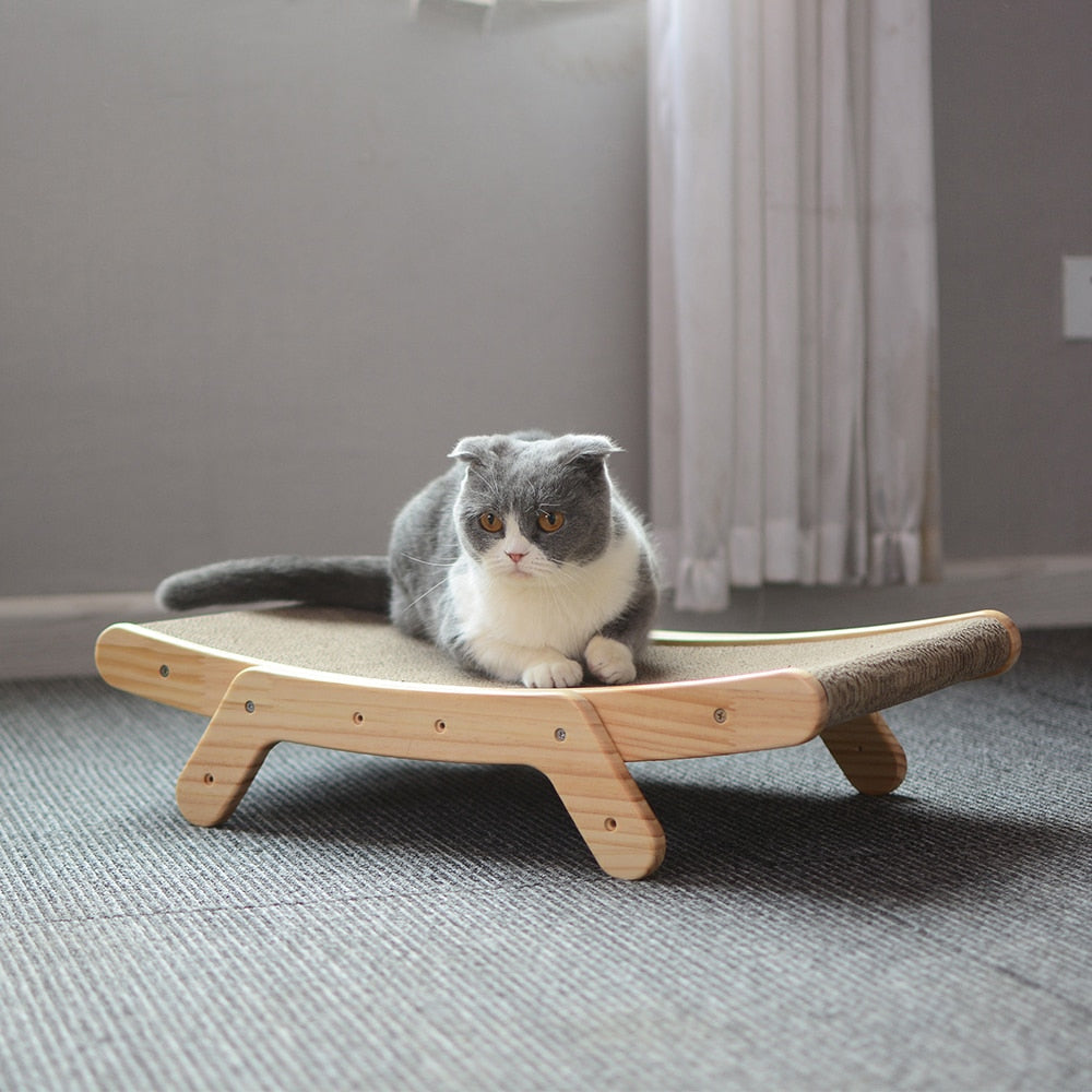 Wooden Cat Scratcher Bed bellasverige