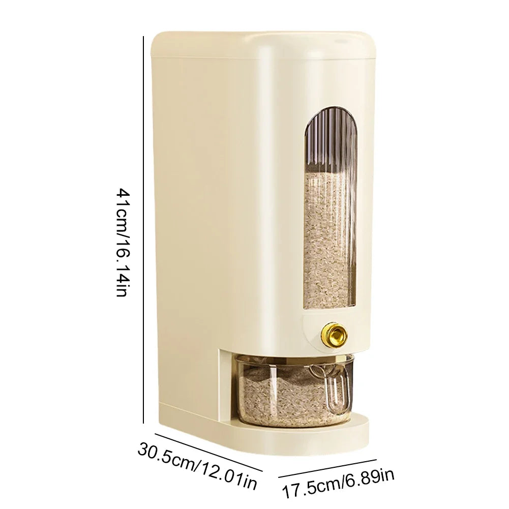 Carvallo- & Getreidespender GrainGuard | 5 kg / 10 kg | Automatisk & Insektsäker | Lufttät & Hygienisk Carvallo