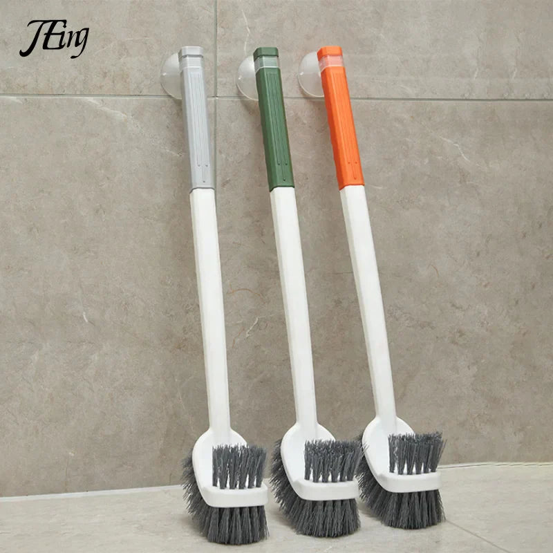 Carvallo WC-borste | Dubbelsidig toalettborste med långt handtag | Djup rengöring & Hygienisk | Platsbesparande hängande Carvallo