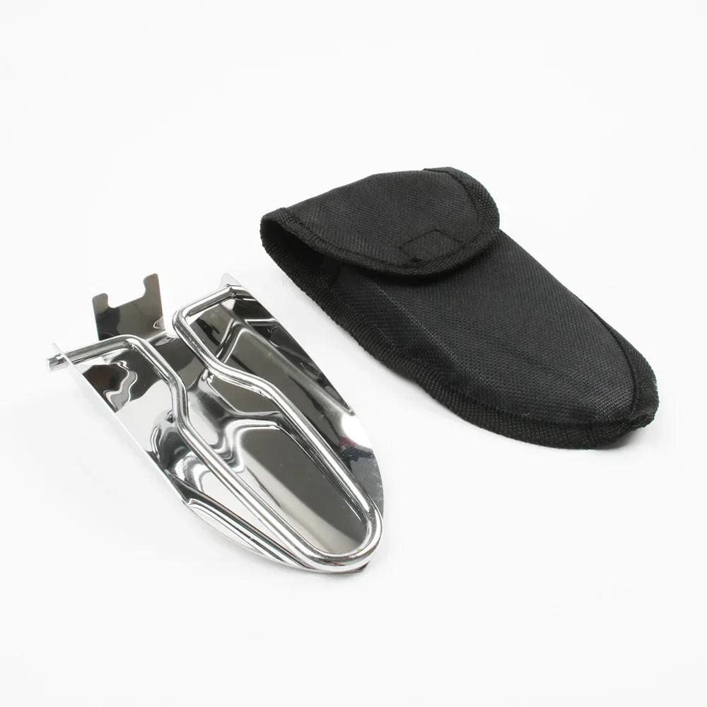 Carvallo Terraxo Mini | Rostfritt stål | Fällbar & Ultrakompakt | För trädgård & Utomhus | Inkl. väska Carvallo