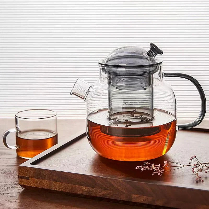 Modern glas teapot med infuser – 680ml borosilicate tea maker Carvallo