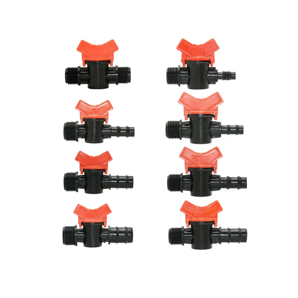 Carvallo FlowTura ConnectPro | Mini-kula ventil med slanganslutning och gänga | För trädgård, PE-slang och droppbevattning Carvallo