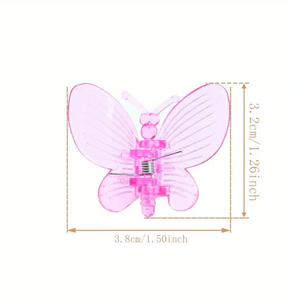 Carvallo 30 stycken orkidé- och växtklipp | Färgade fjärilsclips | För klätterhjälpmedel och växtstöd | Plast Carvallo