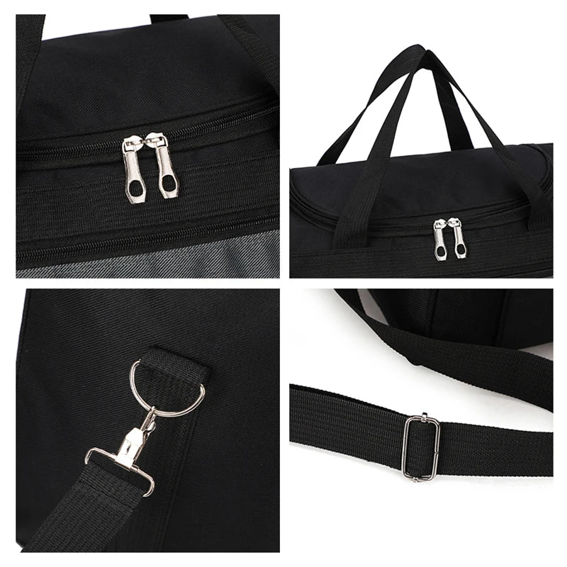 Carvallo Fällbar resväska herr | Stor kapacitet | Vattentät axelväska för affärsresor & korta resor | Sport- & fritidsväska Carvallo