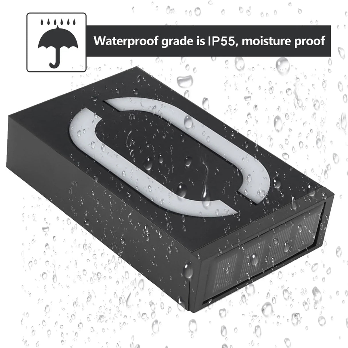 Carvallo Solar Husnummerlampa | LED Belyst | Vädertålig IP55 | Automatisk ljus vid mörker Carvallo