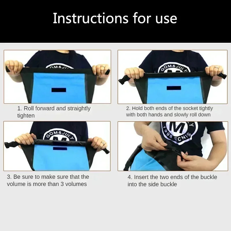 Carvallo Rucksack AquaDryX 25L | Flytande packpåse | Rolltop & Andningsbar | Ideal för kajak, trekking & utomhus Carvallo