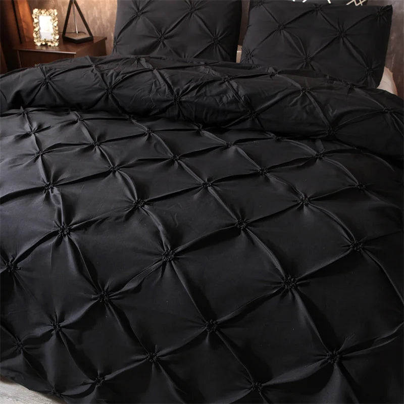 Carvallo – Pintuck Duvet Cover Set med Elegant Diamantstruktur Carvallo